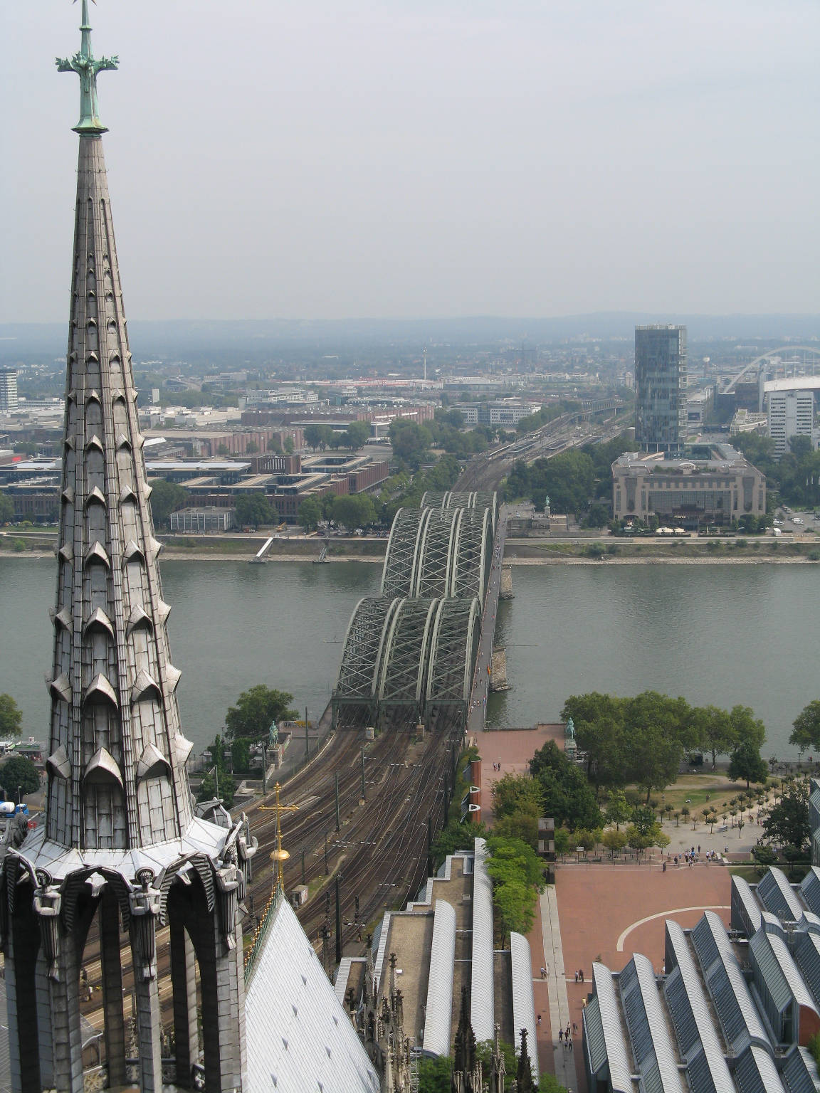 The Hohenzollern Bridge across the Rhine